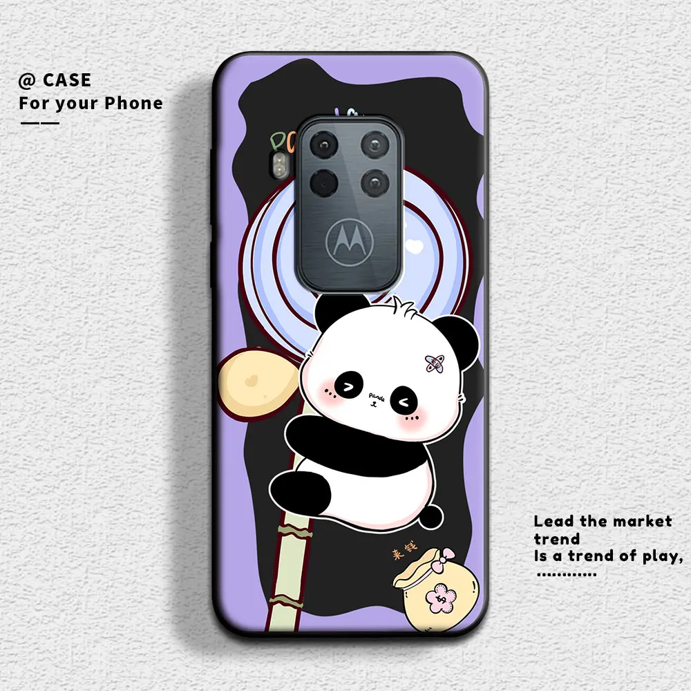 Adorable Cartoon Panda Silicone Back Cover - Cute & Shockproof Phone Case