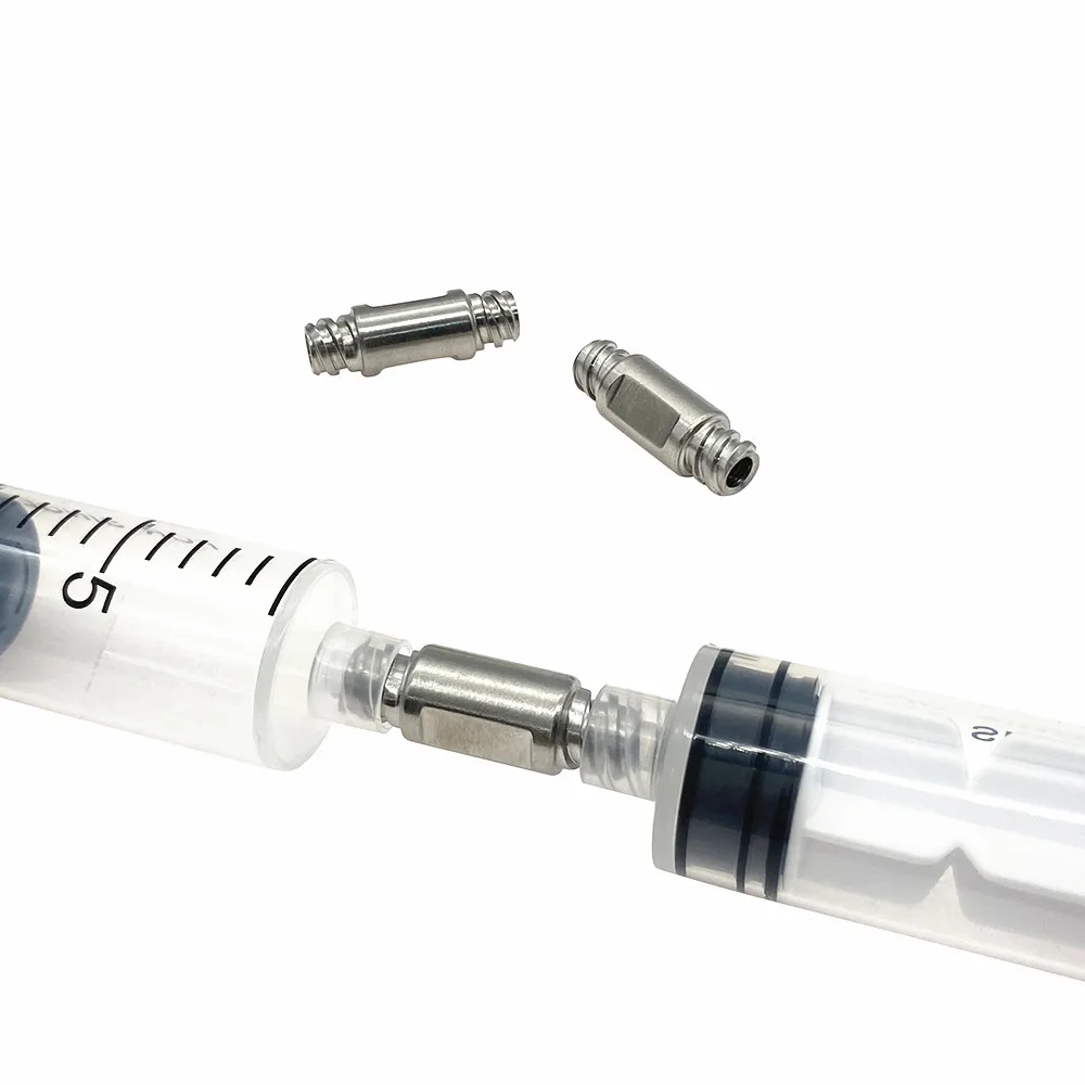 Stainless steel Syringe Connector 3pcs adapter Luer Lock Beauty Tools Liposuction Accessory Instruments