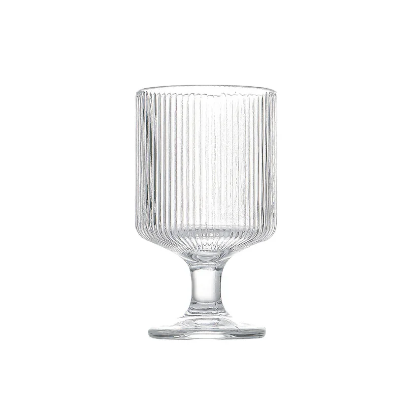 Vintage Wine Glasses 190ML Origami Style Glass Water Goblets, Classic Goblet Party Glasses, Wine Glasses Goblets for Daily Use