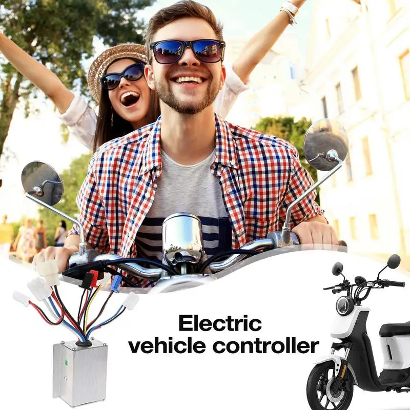 Electric Scooter 24V Speed Controller Aluminum Brushless Motor Controller Brake Accelerator Throttle For Electric Bike Car Motor