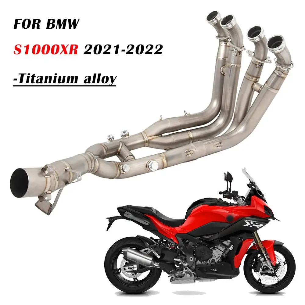 

S1000XR Motorcycle Exhaust Header Pipe Connect Original Escape Muffler Front Link Pipe Titanium Alloy For BMW S1000XR 2021 2022