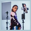Q02 360° Rotation Gimbal Stabilizer Selfie Stick Desktop Face Tracking Gimbal With Bluetooth Remote Shutter and Light Holder