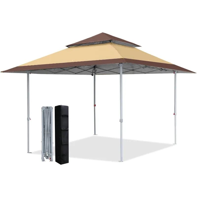 

13x13Ft Pop Up Canopy Tent Instant Folding Shelter 169 Square Feet Large Outdoor Sun Protection Shade