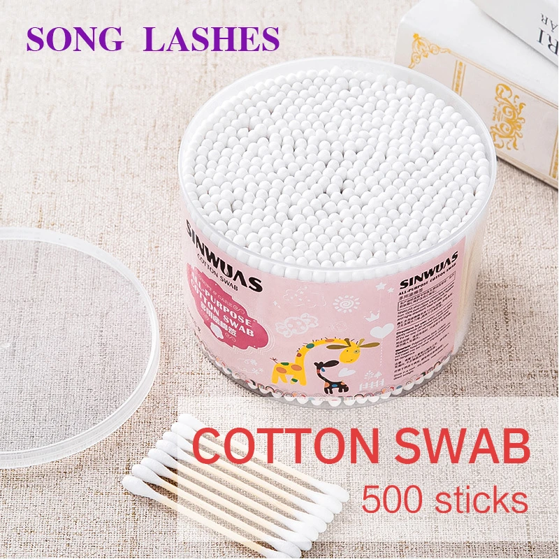 SONG LASHES Disposable Cotton Swabs Grafted False Eyelash Cotton Swab