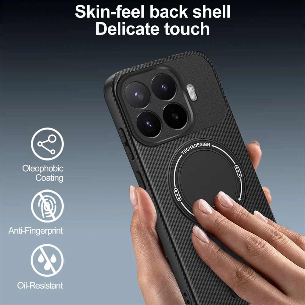Armor Magnetic Ring Bracket Case with Magsafe Wireless Charging Compatibility