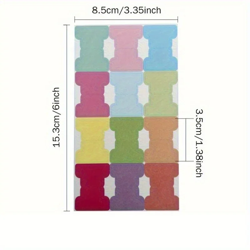 Colorful Sticky Index Tabs - Writable Double-Sided Page Markers, Planner Stickers, Labelling & Classifying Book Annotation Tabs - 3