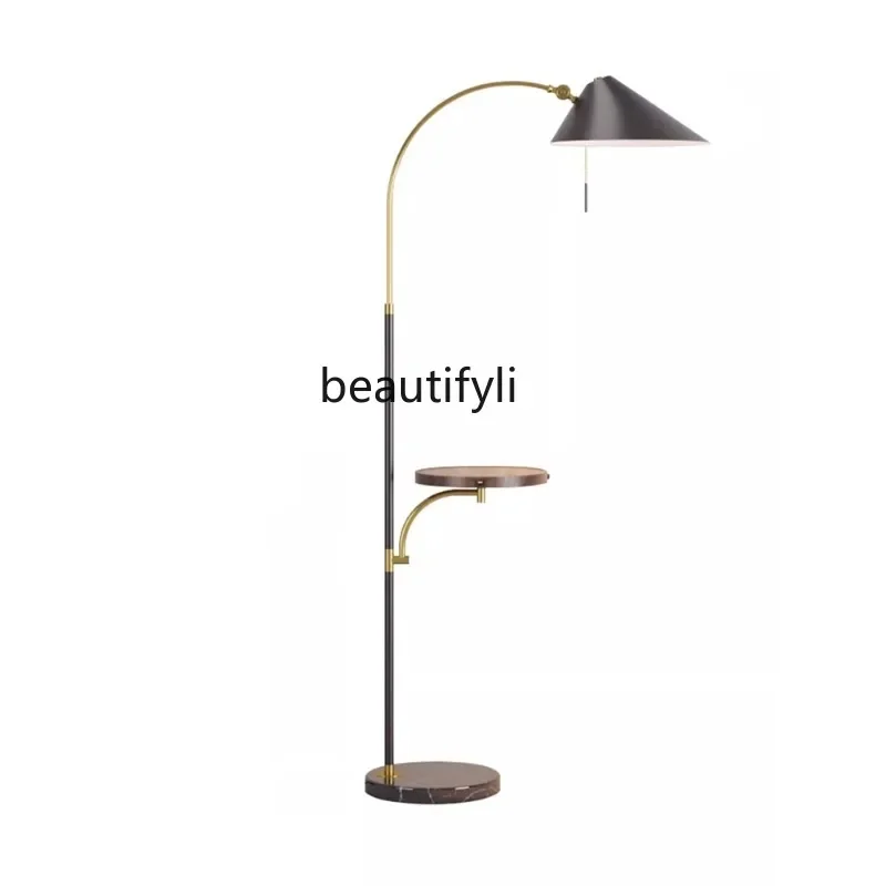 

Modern Light Luxury Floor Lamp Living Room Sofa next to Bedroom Bedside Minimalist Night Fish Luring Lamp Vertical Table Lamp