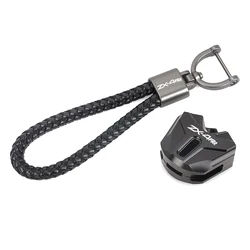 Motorcycle Accessories Key Case Cover & Key Chain Keyring (Combo - Black ZX4RR)