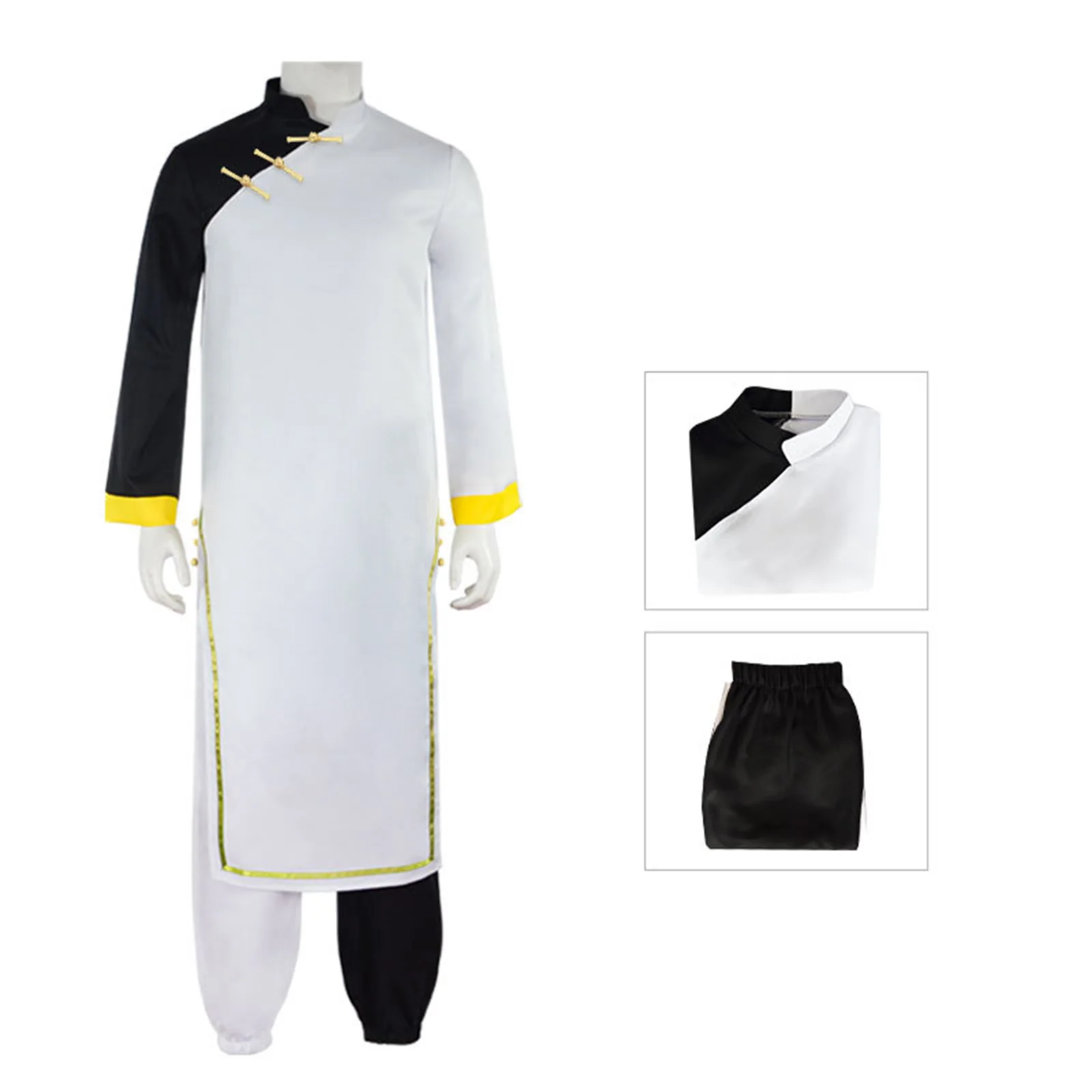 thumbnail image 1 of Disfraz de Cosplay de Bachira Meguru, disfraz de Anime de China con cerradura azul, traje de Kung Fu Tang, uniforme antiguo, traje de fiesta de Halloween para hombres, 1 of 5