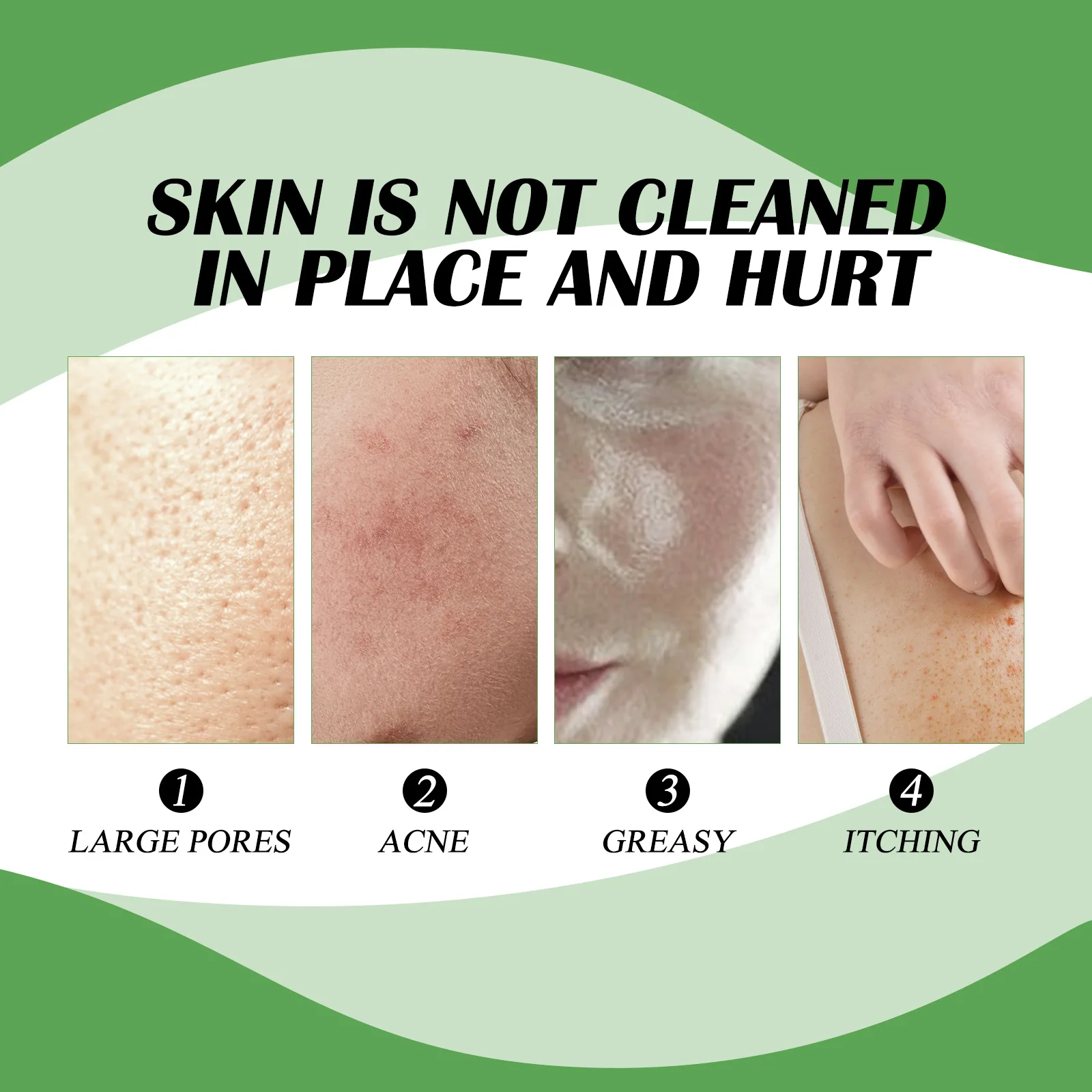 Facial Cleansing Soap Anti Acne Remove Pimples Blackhead Dark Spots Shrink Pores Gentle Moisturizing Soothing Face Wash Cleanser 5