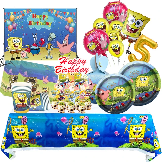 Spongebob Birthday Party Supplie, Spongebob Tableware