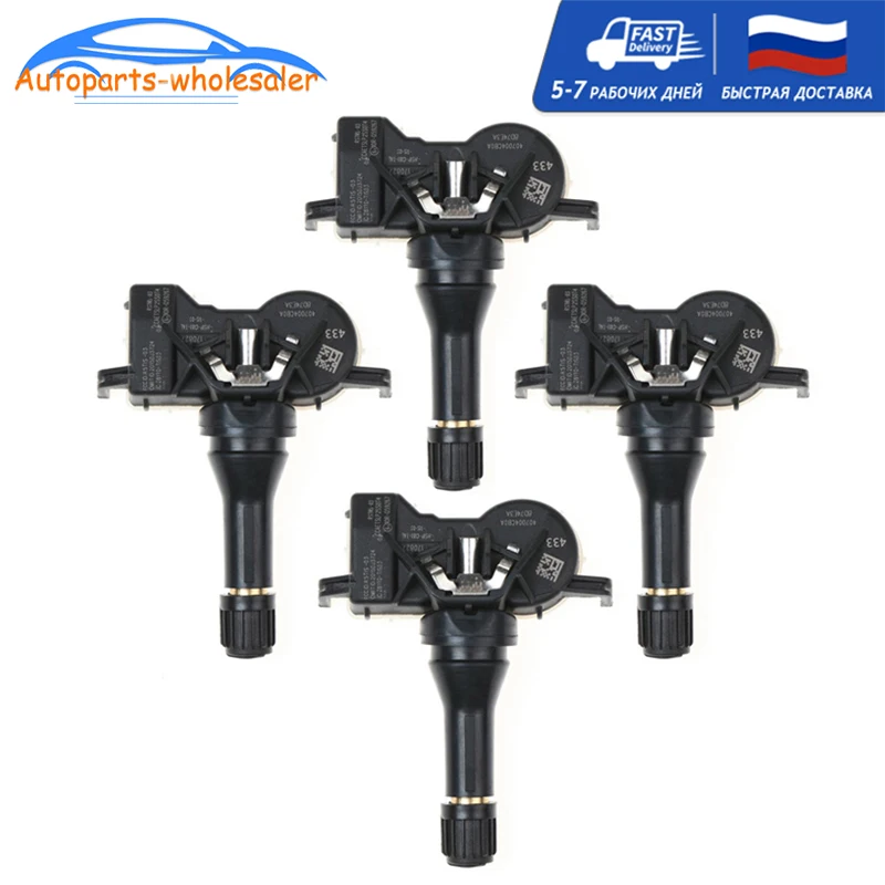 

4 Pcs 40700-4CB0A 407004CB0A For Nissan X-Trail (T32) For Renault Talisman Tire Pressure Monitor 40700-4CB1B 40700-4CB1A 433MHz