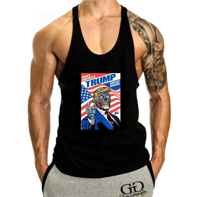 

2024 Donald Trump They Live Alien Never Trump Liberal tank top men