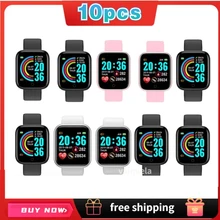 

Y68 Factory Wholesale 10PC New Y68 D20 Pro Smart Watch Men Women Put Photo Diy Watch Face Fitness Tracker Sport SmartWatch D20