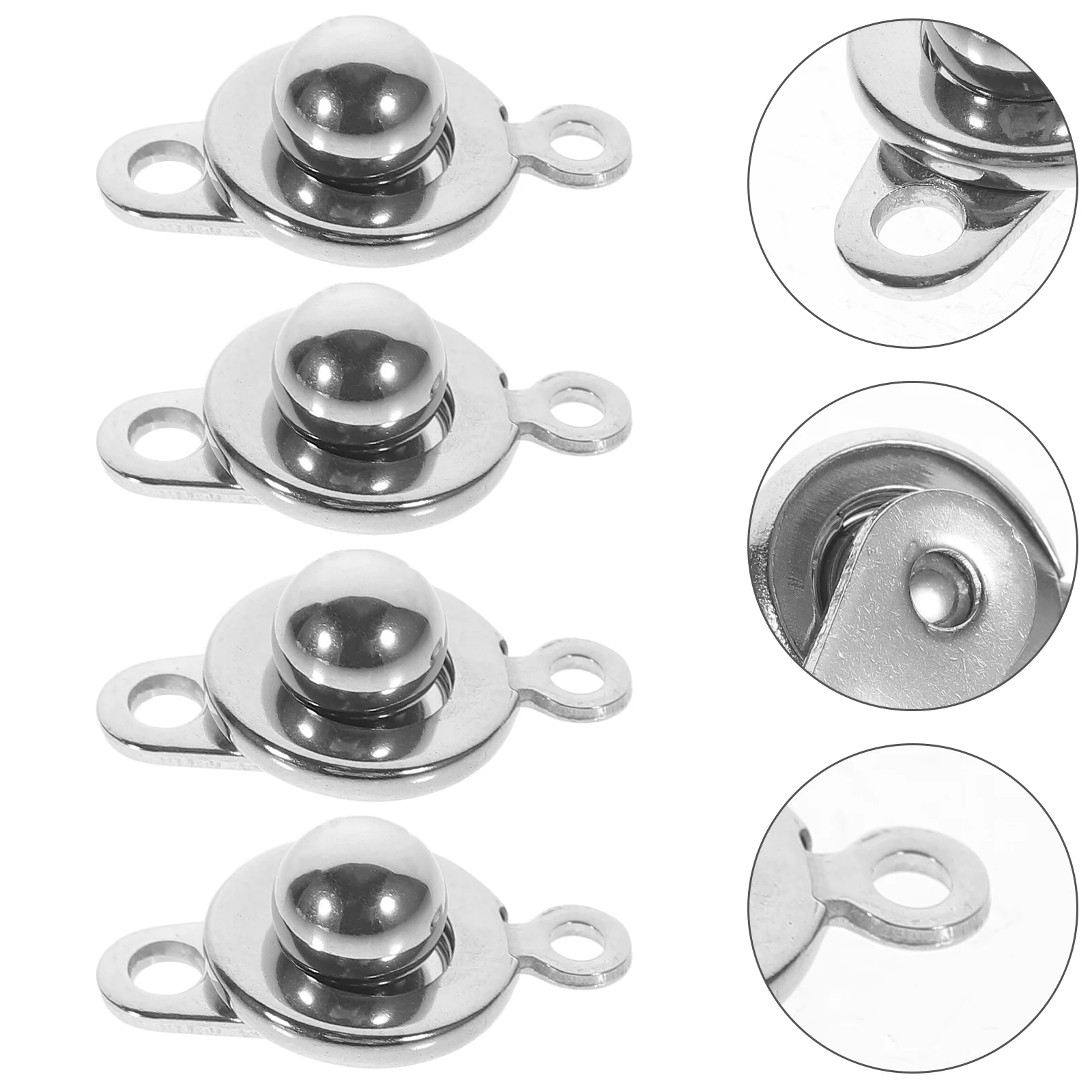 

Stainless Steel Clasps for Jewelry Making Snap Button DIY Craft Necklace Jewels