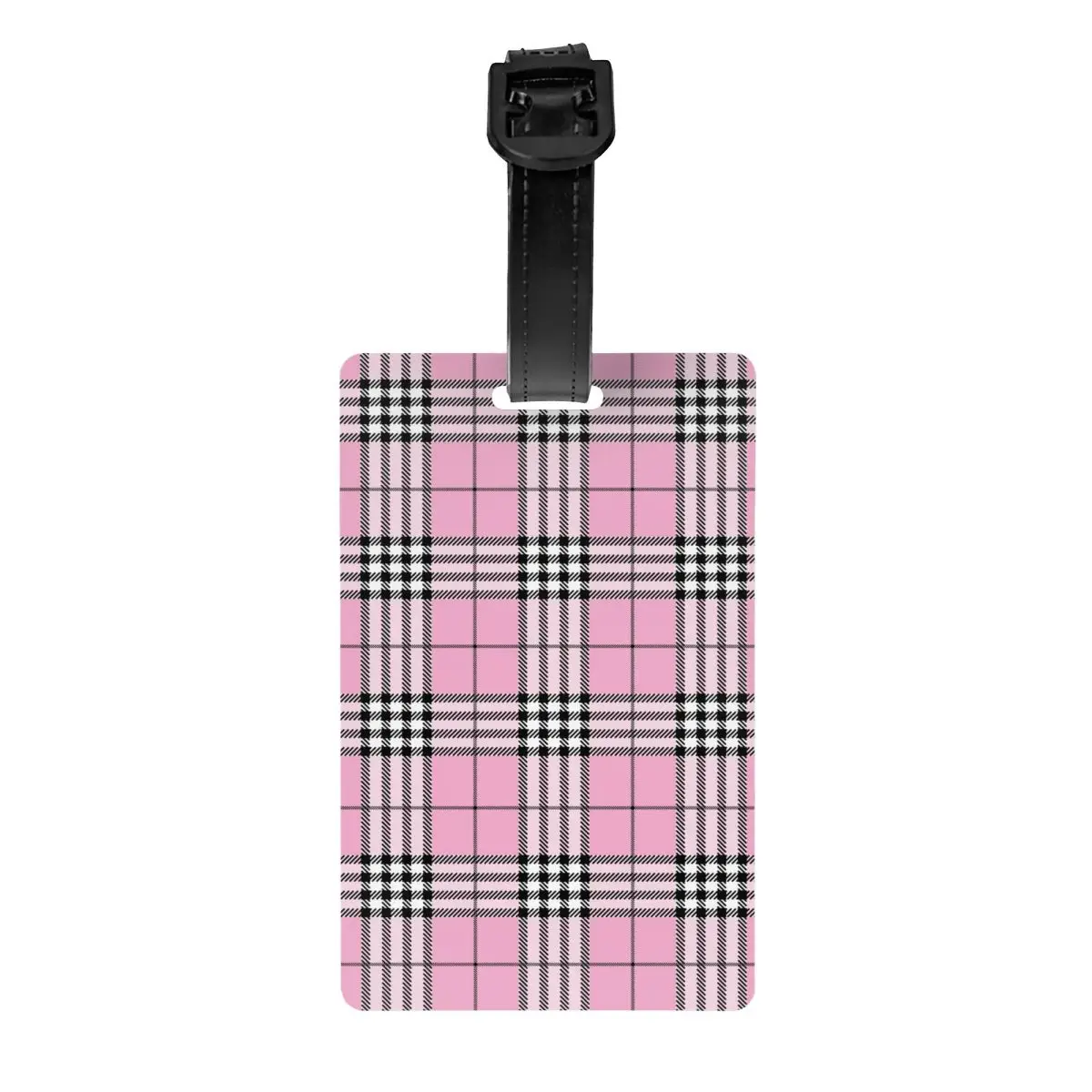 

Classic Scottish Tartan Plaid Luggage Tag Geometric Gingham Check Suitcase Baggage Privacy Cover ID Label