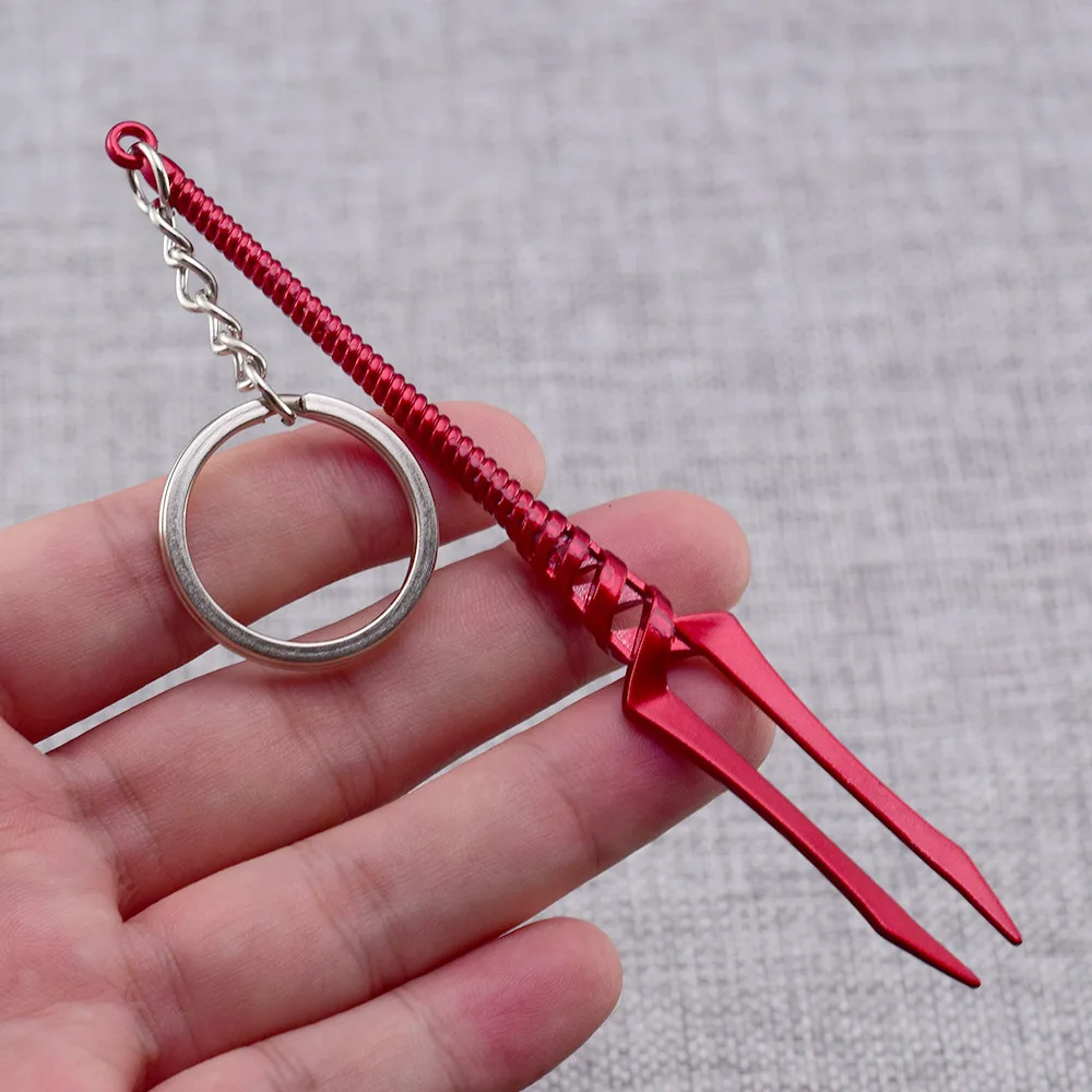 12cm Red Spear of Longinus EVA Weapon Keychain Japanese Anime