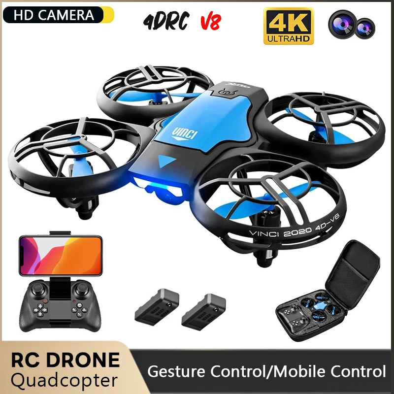

Мини-Квадрокоптер Радиоуправляемый с HD-камерой 4K, Wi-Fi, FPV