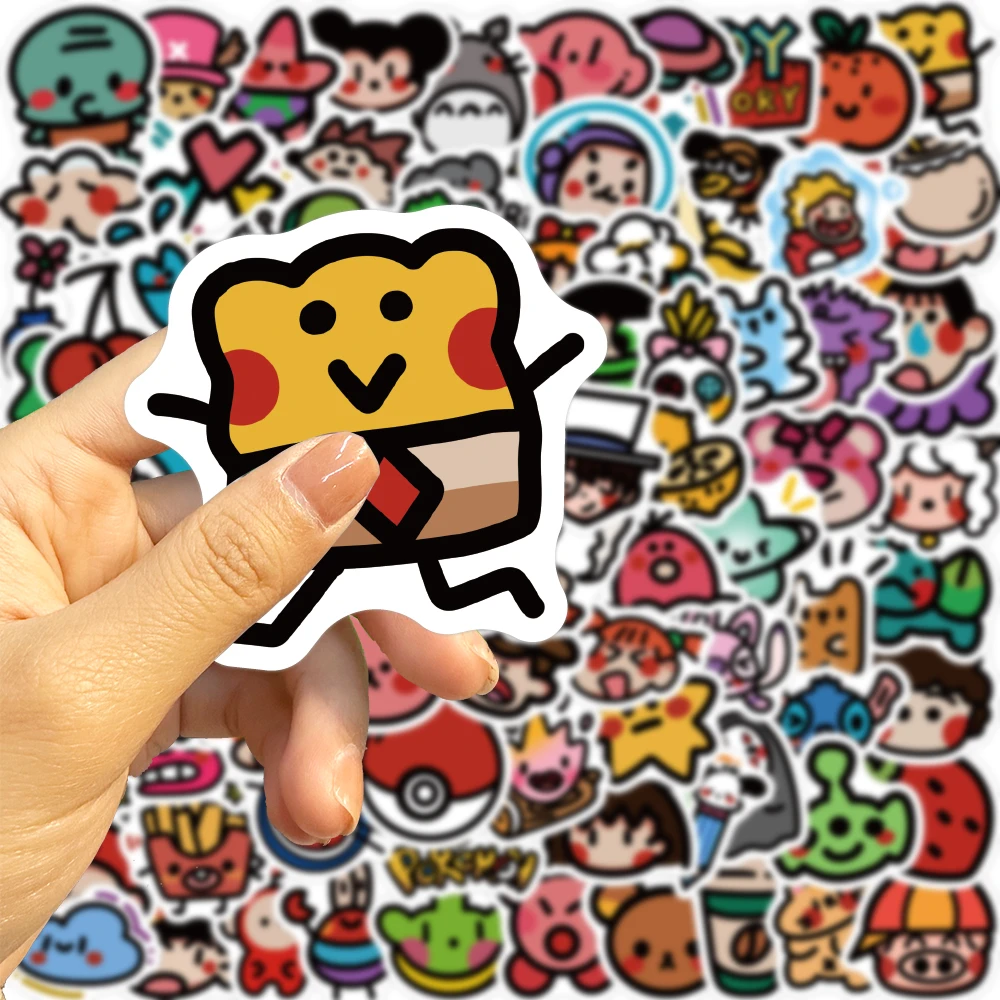 90 stücke Cartoon Oldschool Aufkleber Abziehbilder Kawaii Graffiti DIY Notebook Gepäck Wand dekoration PVC Aufkleber – Detail 9