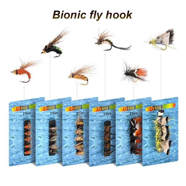 5pcs Fly Hook Fly Fishing Bionic Hook Bait Fishing Gear Fishing Lure Set  Accessories - AliExpress