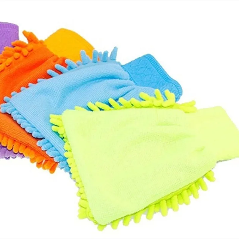 Large Microfiber Car Wash Mitt Waterproof Chenille Gloves Thick Car Cleaning Wax Detailing Auto Care Double-faced, car cleaning gloves,microfiber car mitt,microfiber cleaning gloves,microfiber washing gloves,microfiber gloves