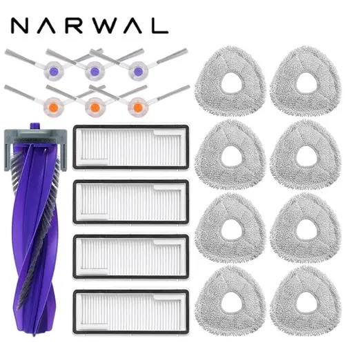 Narwal Freo X Ultra / J4 / J4 Lite Robot Vacuum Spare Parts Main Side Brushes Mop Cloths HEPA Filters Accessories - Image 26