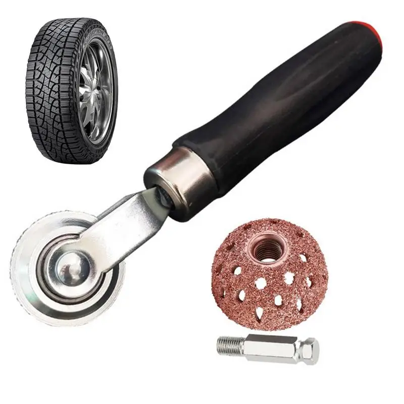 

Flat Tire Repair Kit Multi-purpose Tire Patch Roller And Tire Buffer Wheel 2Pcs Tire Patch Kit Tire Repair Grinding Head For Car