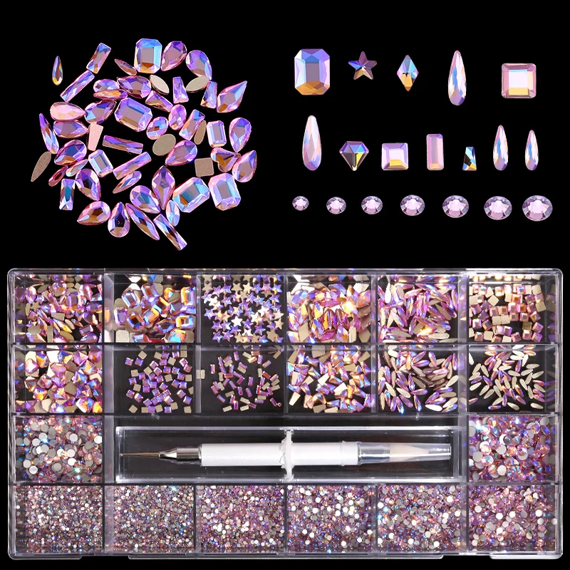 Crystals Rhinestones For Nails Glass Rhinestones Flatback Shape Strass  Diamond For Crafts DIY Art Decoration - AliExpress