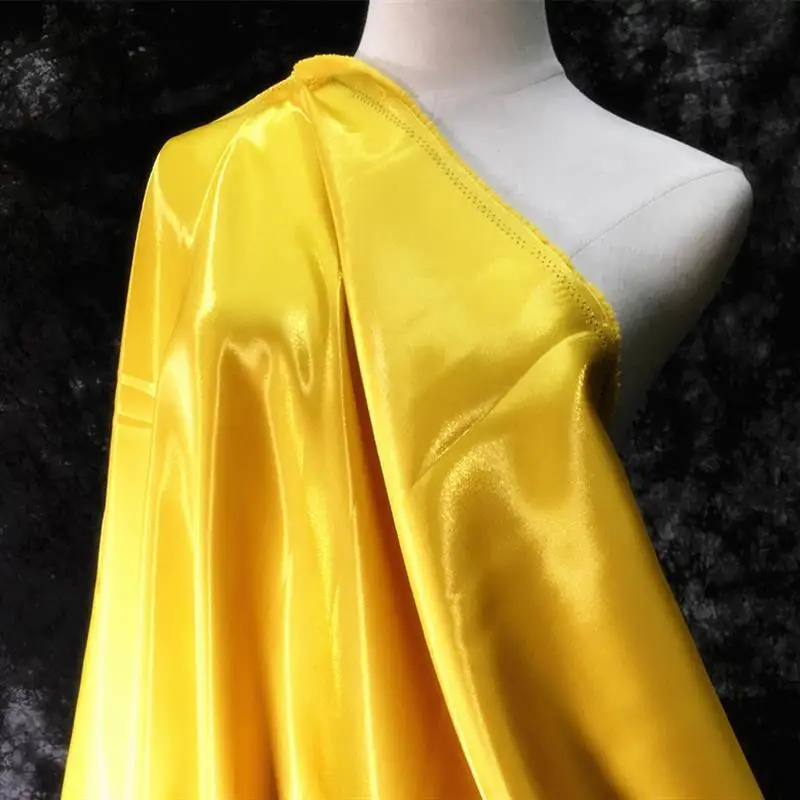 Glossy Metallic Liquid Satin Fabric Reflective Shiny Satin Fabric Fashion Dress coat Suit Design Material