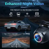 GcPaSr-Caméra de recul de voiture, AHD 1920x1080P, lentille dorée Fisheye 200 °, vision nocturne Full HD, arrière du véhicule, caméra de recul avant 4