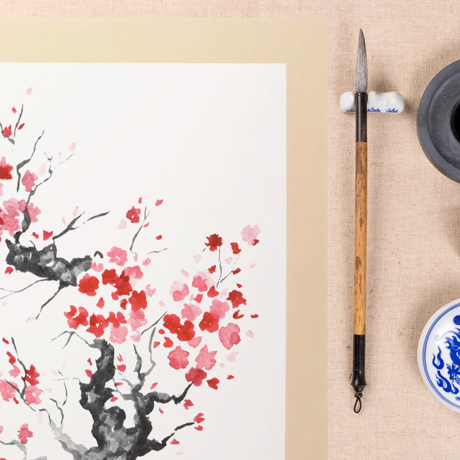 10 Sheets Chinese Painting Paper Drawing Rice Cardboard Professional Writing Portable Calligraphy Accessories 6