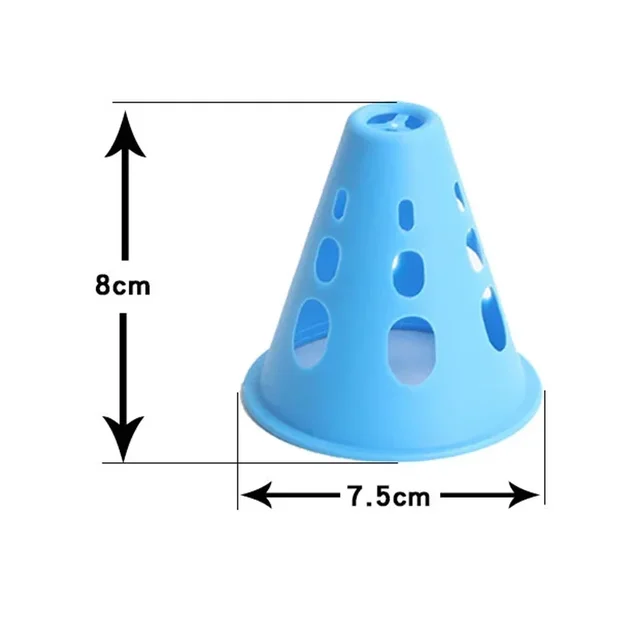 10 PCS Thickened Windproof Roller Stake Marking Training Cones Traffic Control Solution for Football Training and Stadiums 2