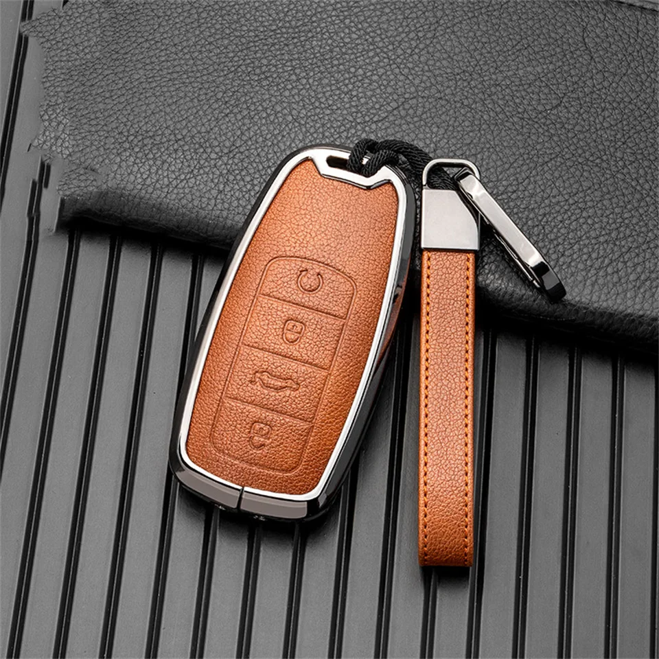 

2021 For Chery Tiggo 8plus Car Key Cover For Chery Tiggo 8 New 5 plus 7pro Accessories Car-Styling Keychain Protect Set Holder