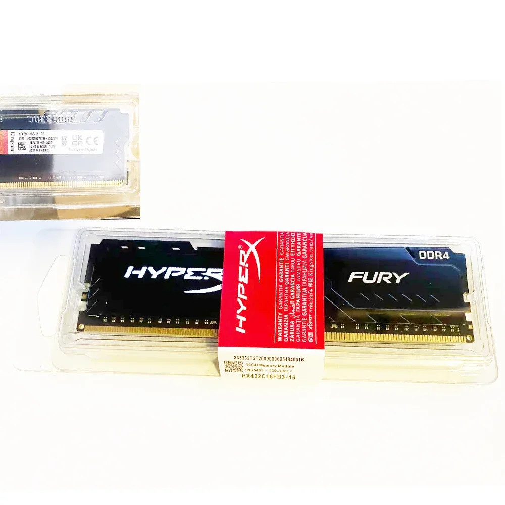 Memoria ram ddr4 16GB 32GB 2133MHz 2400MHz 2666MHz 3200 mhz Desktop Memory UDIMM PC4-19200 21300 25600 ddr4 ram 16gb HYPER FURY Laptop Memory