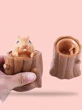  Toys Mini for Kids Funny Toy Push It Fidget Flying Mouse Cup Squeeze Antistress Evil Squirrel Pops Mouse Hand Adults 