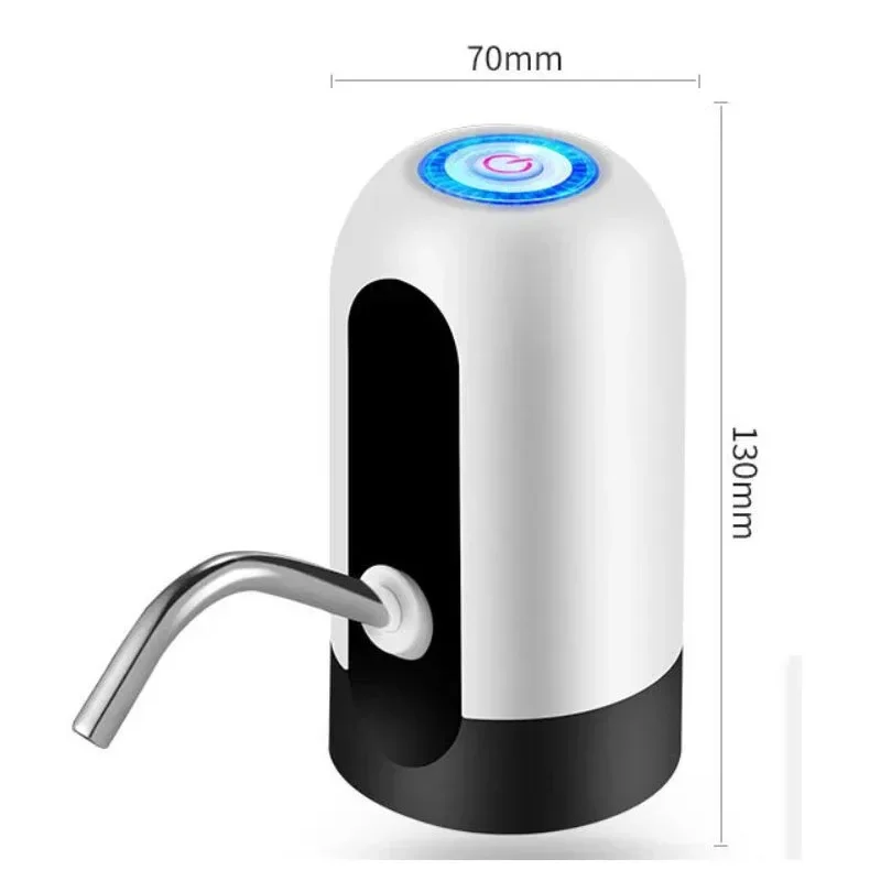 USB Charging Mini Water Dispenser With Extension Hose Water Pump Portable Bottle Electric Carboy Drinkware Pumps Kitchen Dining