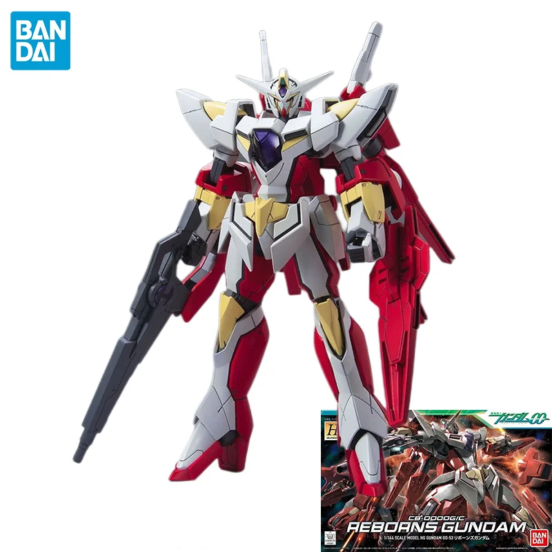 

Оригинальные фигурки Bandai Аниме Reborns Gundam CB-0000G/C HG 1/144, Сборная модель, игрушки, экшн-фигурки, подарки, коллекционные детские игрушки