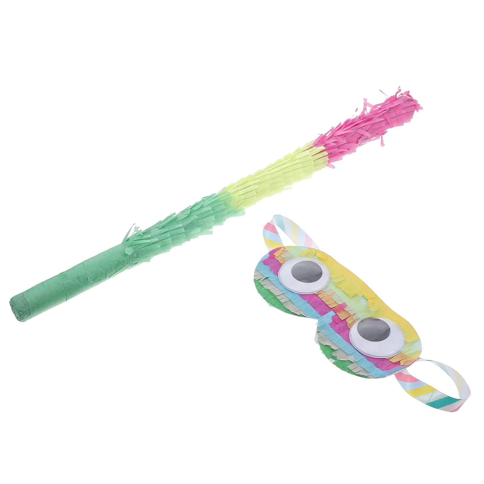 

Pinata Stick Sticks And Blindfold Hitting Buster Easy Grip Kids Birthday Party Supplies With To