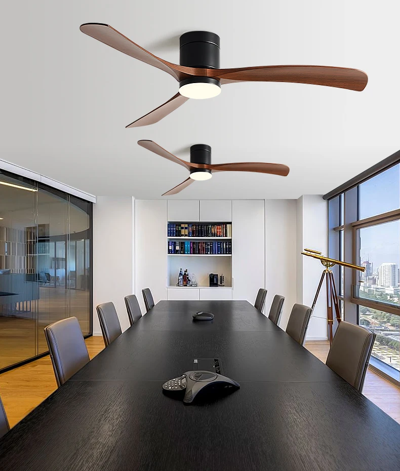 38/46/52/56 Inch Ceiling Fan with Light Super-Silent Ideal for Bedroom Dining Living Room & Office with remote