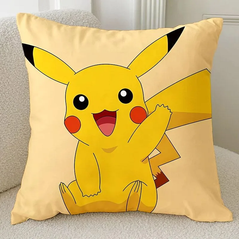 Pokemon Anime Peripheral Pillow Cover Pikachu Cute Decorative Pillow Cover Home Living Room Sofa Room Decoration Children Gift 2