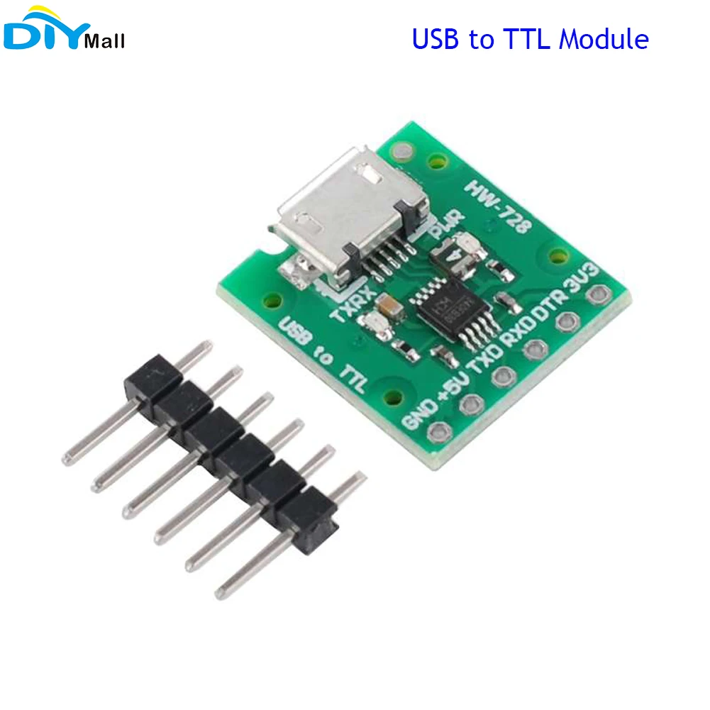 

10pcs/100pcs CH340E Sop8 USB to TTL Module Pro Mini Downloader