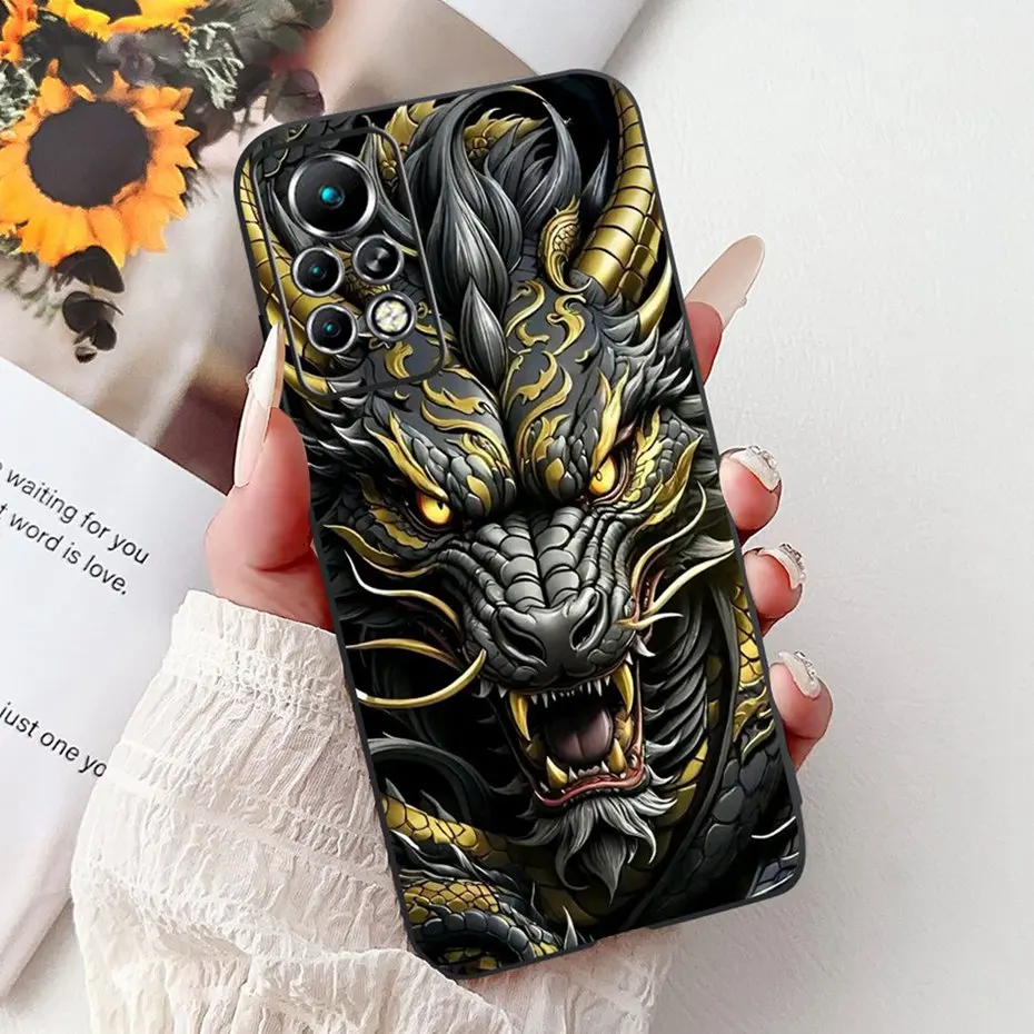 Sleek Black Silicone Soft Back Phone Case - New Design