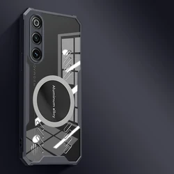 Magnetic Cooling Case with Dragon Pattern - Shockproof Transparent Design - ZTE nubia Red Magic 8 Pro (Black)