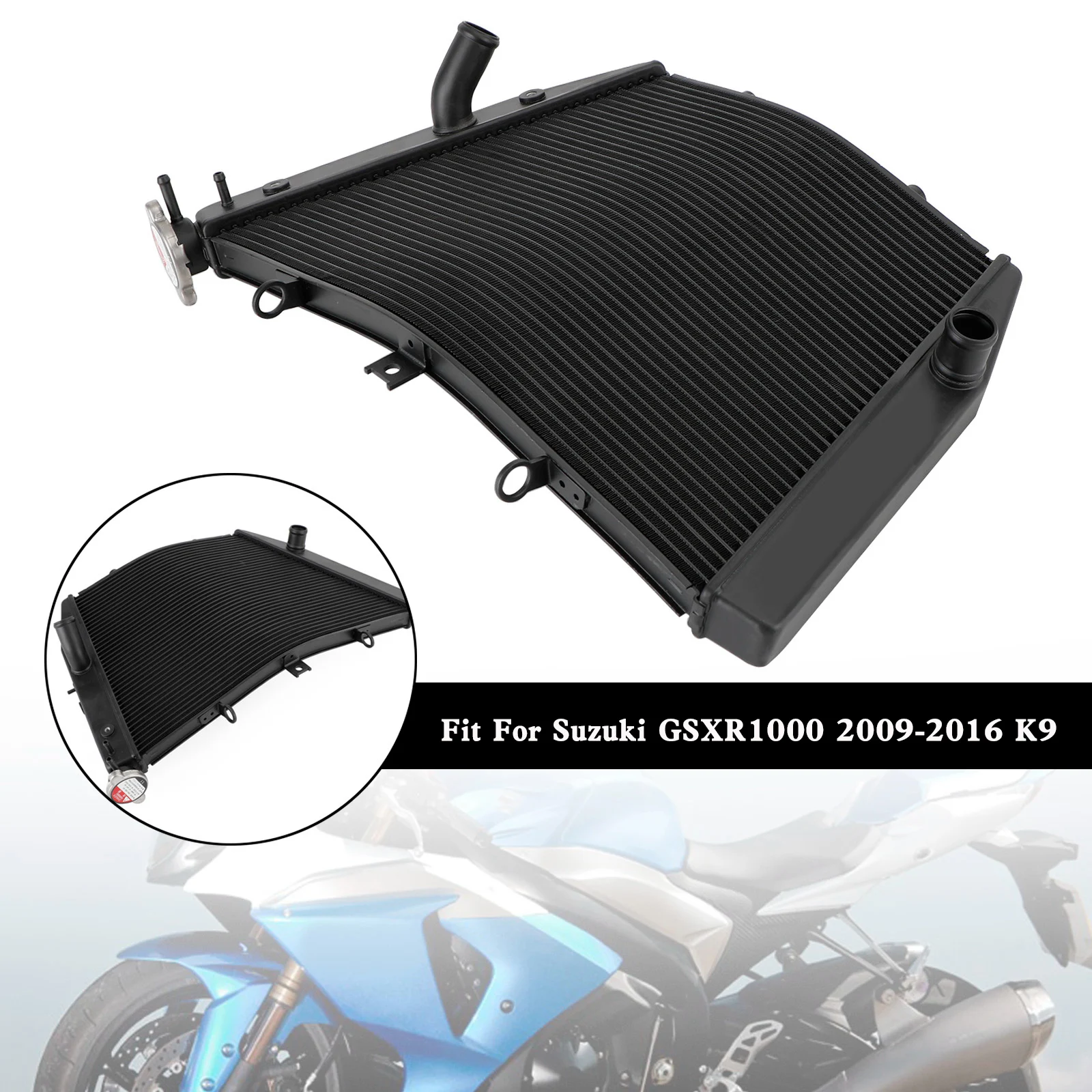 

Радиатор охлаждения двигателя Artudatech для Suzuki GSX-R1000 09-16 K9