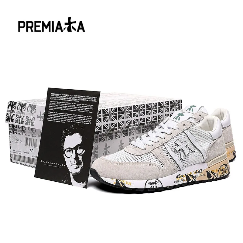 

Premiata Shoes Men's Casual Sneakers Tenis New Fashion Luxury Design Breathable Waterproof Multi-color Element Trend Lace-up