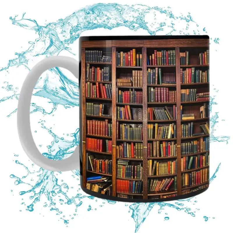 

Кружка для библиотеки, кофейная кружка, керамические кофейные кружки, многофункциональные кружки, Книжная Клубная чашка 350 мл, предметы для книг с креативным космическим дизайном