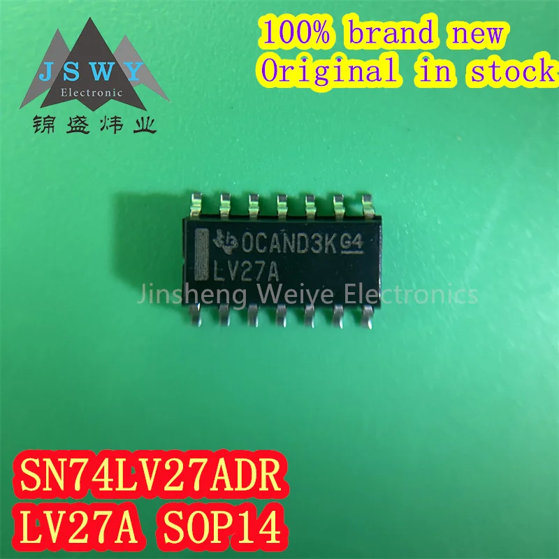 

(5/10 pieces) SN74LV27ADR SN74LV27A LV27A SOP14 logic chip 100% brand new and original Electronics Free Shipping