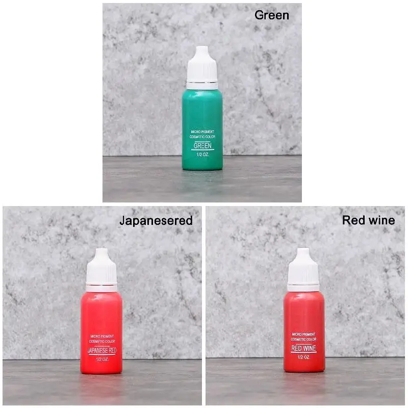 Liquid Pigment for Semi Permanent Lips Eyebrow Eyeliner 15ml tattoo ink tattoo ink pigment