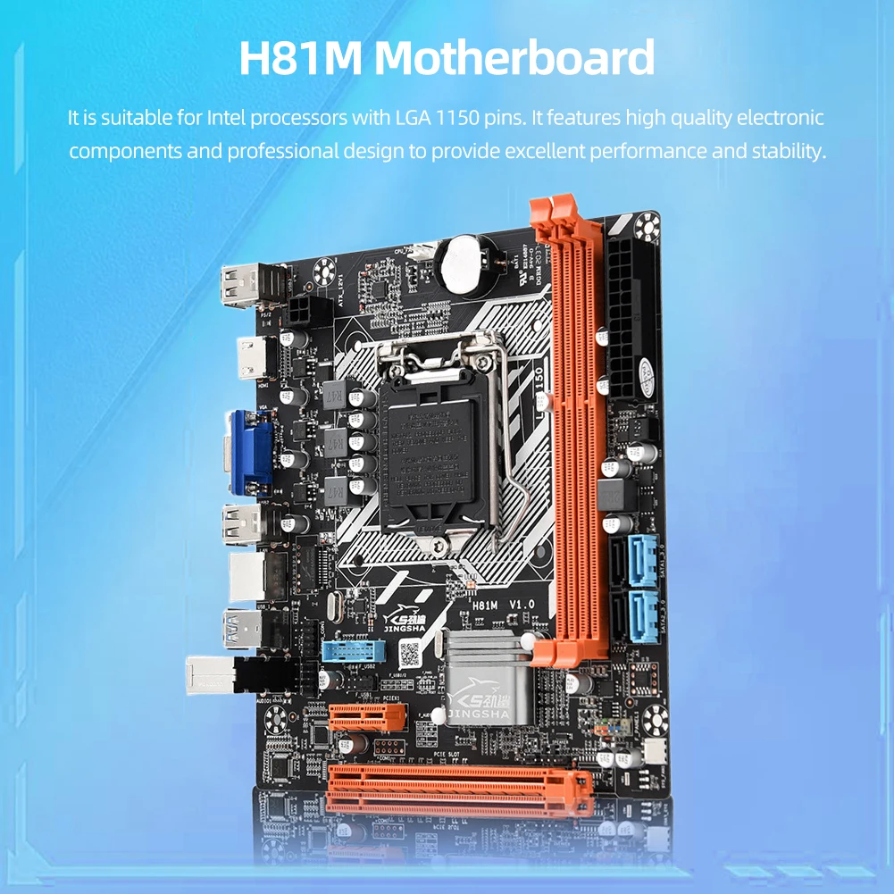 ũ , LGA 1150 , SATA 2.0 3.0, 6 Gb/s USB 3.0 , DDR3 , i7 i5 i3  PCI Express 8X , H81M