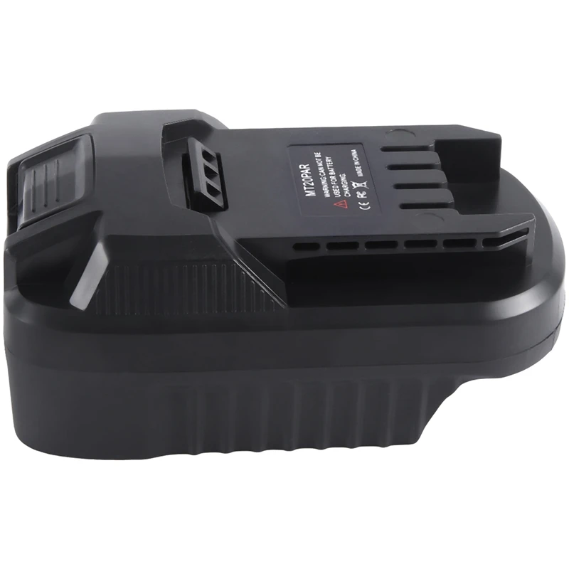 1 Pz Mt20Par Adattatore Batteria Abs Nero Per Batteria Makita 18V A Convertitore Batteria Agli Ioni Di Litio Lidl Parkside X20V